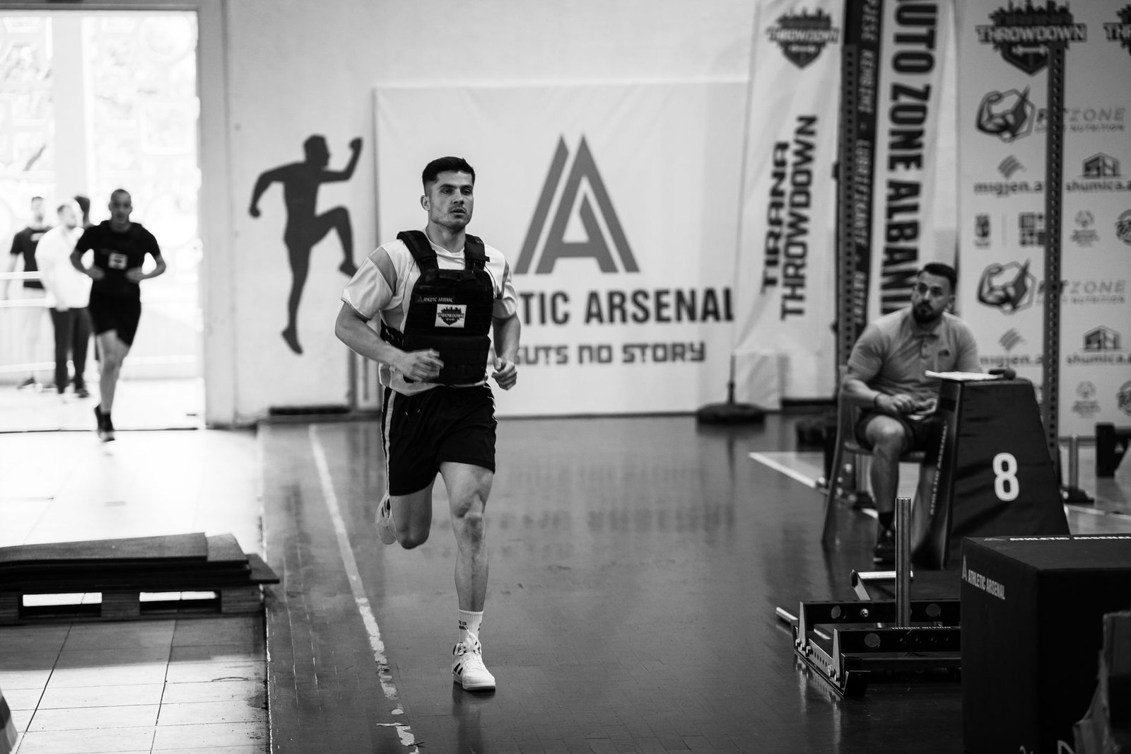 Athlete winding down after training